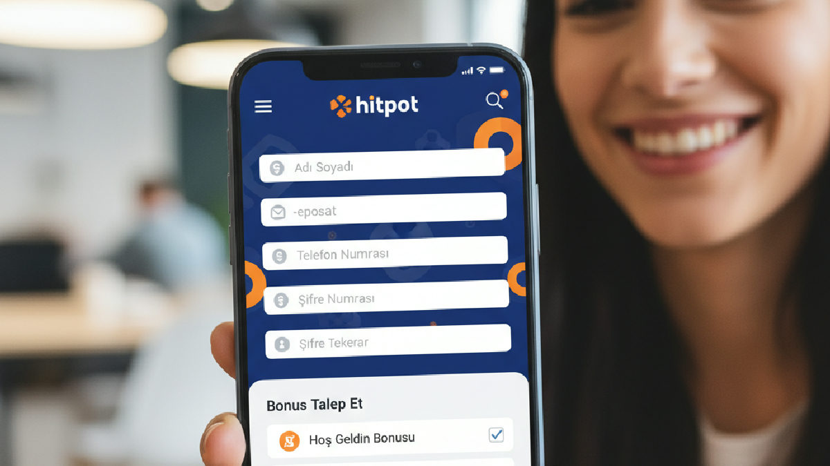 Hitpot kayıt bonusu talebi, mobil cihazlardan da kolayca yapılabilir.